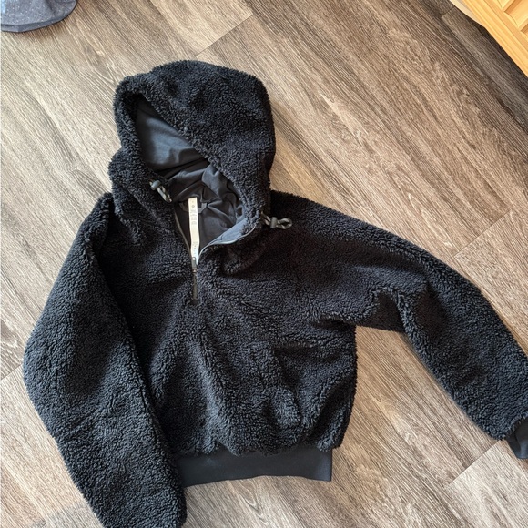 Lululemon Black Teddy Jacket with Hood and Relaxed Fit - Picture 2 of 5